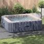 Preview: ARDEBO.de - Quadratische Poolabdeckung Hellgrau Polyethylen 396 x 396 cm