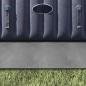 Preview: Quadratische Poolabdeckung Hellgrau Polyethylen 396 x 396 cm