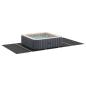 Preview: Rechteckige Poolabdeckung Schwarz Polyethylen 550 x 280 cm