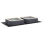 Preview: Rechteckige Poolabdeckung Schwarz Polyethylen 640 x 321 cm