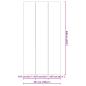 Preview: Rechteckige Poolabdeckung Schwarz Polyethylen 640 x 321 cm