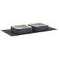 Preview: Rechteckige Poolabdeckung Schwarz PVC 750 x 372 cm Wasserdicht