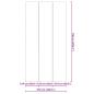 Preview: Rechteckige Poolabdeckung Schwarz PVC 750 x 372 cm Wasserdicht