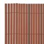 Preview: Gartenzaun doppelseitig Braun 1.5x3 m PVC