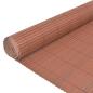 Preview: Gartenzaun doppelseitig Braun 1.5x3 m PVC