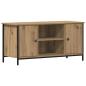 Preview: TV-Schrank Artisan Eiche 100x40x50 cm Holzwerkstoff und Stahl