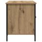 Preview: TV-Schrank Artisan Eiche 100x40x50 cm Holzwerkstoff und Stahl