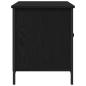 Preview: TV Schrank Schwarz Eiche 100x40x50 cm Holzwerkstoff und Stahl