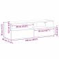 Preview: TV-Wandschrank Schwarz Eiche 100x30x30 cm Holzwerkstoff