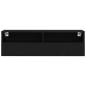 Preview: TV-Wandschrank Schwarz Eiche 100x30x30 cm Holzwerkstoff