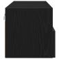 Preview: TV-Wandschrank Schwarz Eiche 100x30x30 cm Holzwerkstoff