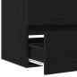 Preview: Waschbeckenunterschrank Schwarz Eiche 60x38,5x45 cm Holzwerkstoff