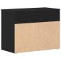 Preview: Flurbank Schwarz Eiche 60x30x45 cm Holzwerkstoff