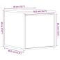 Preview: Box Drawer Schwarz Eiche 40,5x40x40 cm Holzwerkstoff