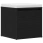 Preview: Box Drawer Schwarz Eiche 40,5x40x40 cm Holzwerkstoff