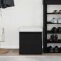 Preview: Box Drawer Schwarz Eiche 40,5x40x40 cm Holzwerkstoff