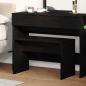 Preview: Dressing Stool Schwarze Eiche 70x35x45 cm MDF