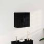 Preview: ARDEBO.de - Wandschrank Schwarz Eiche 60x31x60 cm Holzwerkstoff