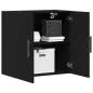 Preview: Wandschrank Schwarz Eiche 60x31x60 cm Holzwerkstoff