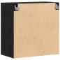 Preview: Wandschrank Schwarz Eiche 60x31x60 cm Holzwerkstoff