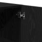 Preview: Wandschrank Schwarz Eiche 60x31x60 cm Holzwerkstoff
