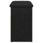 Preview: Aufbewahrungsbank Schwarz Eiche 60x30x48 cm Ingenie Holz