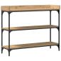 Preview: Konsolentisch Artisan Eiche 100x30x80 cm Holzwerkstoff & Stahl