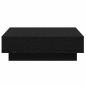 Preview: Couchtisch Schwarz Eiche Holzwerkstoff 90 x 90 x 28 cm Couchtisch