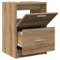 Preview: Waschbeckenschrank Eiche 40x37x59 cm Holzwerkstoff
