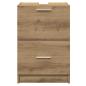 Preview: Waschbeckenschrank Eiche 40x37x59 cm Holzwerkstoff