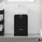 Preview: ARDEBO.de - Waschbeckenunterschrank Schwarzeiche 40x37x59 cm MDF