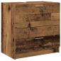 Preview: Waschbeckenunterschrank Altes Holz 59x37x59 cm Furniertes Holz