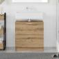 Preview: ARDEBO.de - Waschbeckenunterschrank Artisan-Eiche 59x37x59 cm Holzwerkstoff