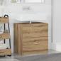 Preview: Waschbeckenunterschrank Artisan-Eiche 59x37x59 cm Holzwerkstoff