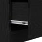 Preview: Waschbeckenunterschrank Schwarz Eiche 59x37x59 cm Ingenieurholz