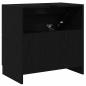 Preview: Waschbeckenunterschrank Schwarz Eiche 59x37x59 cm Ingenieurholz