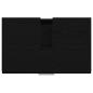 Preview: Waschbeckenunterschrank Schwarz Eiche 59x37x59 cm Ingenieurholz