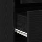 Preview: Eckkommode Schwarz Eiche 80x41x58 cm Holzwerkstoff