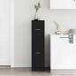 Preview: Apotheker Schrank Schwarz Eiche 30x41x118 cm Holzwerkstoff