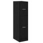 Preview: Apotheker Schrank Schwarz Eiche 30x41x118 cm Holzwerkstoff