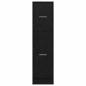 Preview: Apotheker Schrank Schwarz Eiche 30x41x118 cm Holzwerkstoff