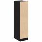 Preview: Apotheker Schrank Schwarz Eiche 30x41x118 cm Holzwerkstoff