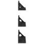Preview: 3-teiliges Wandregal-Set Schwarze Eiche Technisch Holz