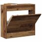 Preview: Schuhschrank Alteiche 60x21x57 cm Ingenieurholz