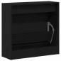 Preview: Schuhschrank Schwarz Eiche 60x21x57 cm aus Holzwerkstoff