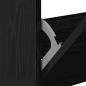 Preview: Schuhschrank Schwarz Eiche 60x21x57 cm aus Holzwerkstoff