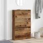 Preview: Schuhschrank Alte Holz 80x21x125,5 cm Ingenieurholz