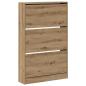 Preview: Schuhschrank Artisan Eiche 80x21x125,5 cm Holzwerkstoff