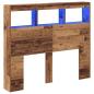 Preview: Kopfteil Altholz Massivholz Altholz 120 x 17 x 102 cm