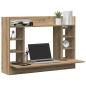 Preview: Wandmontierter Schreibtisch Artisan Oak 105x48x75 cm Brett-Schichtstoff